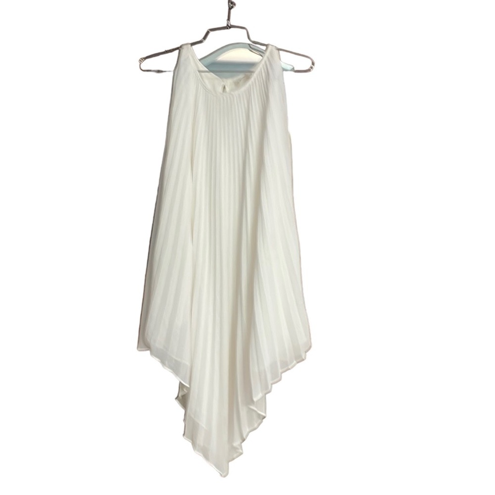 Max Studio White Pleated Dress from Neiman Marcus.
